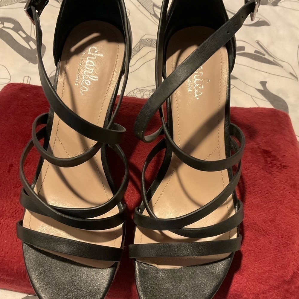 Charles by Charles David Strappy Sandal Wedges Size 7.5